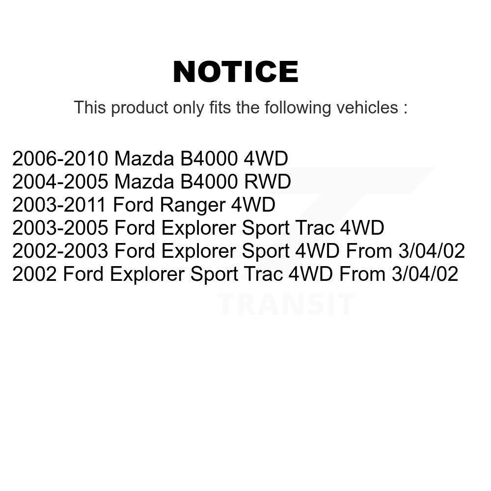 [Avant] Arbre de transmission CV pour Ford Ranger Mazda B4000 Explorer Sport Trac KCV-100259