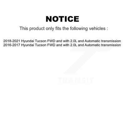 [Avant] Arbre de transmission CV pour 2016-2021 Hyundai Tucson FWD with 2.0L Automatic transmission KCV-100261