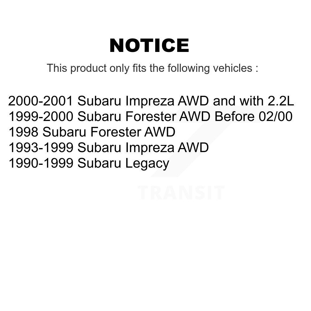 [Avant] Arbre de transmission CV pour Subaru Legacy Impreza Forester KCV-100263