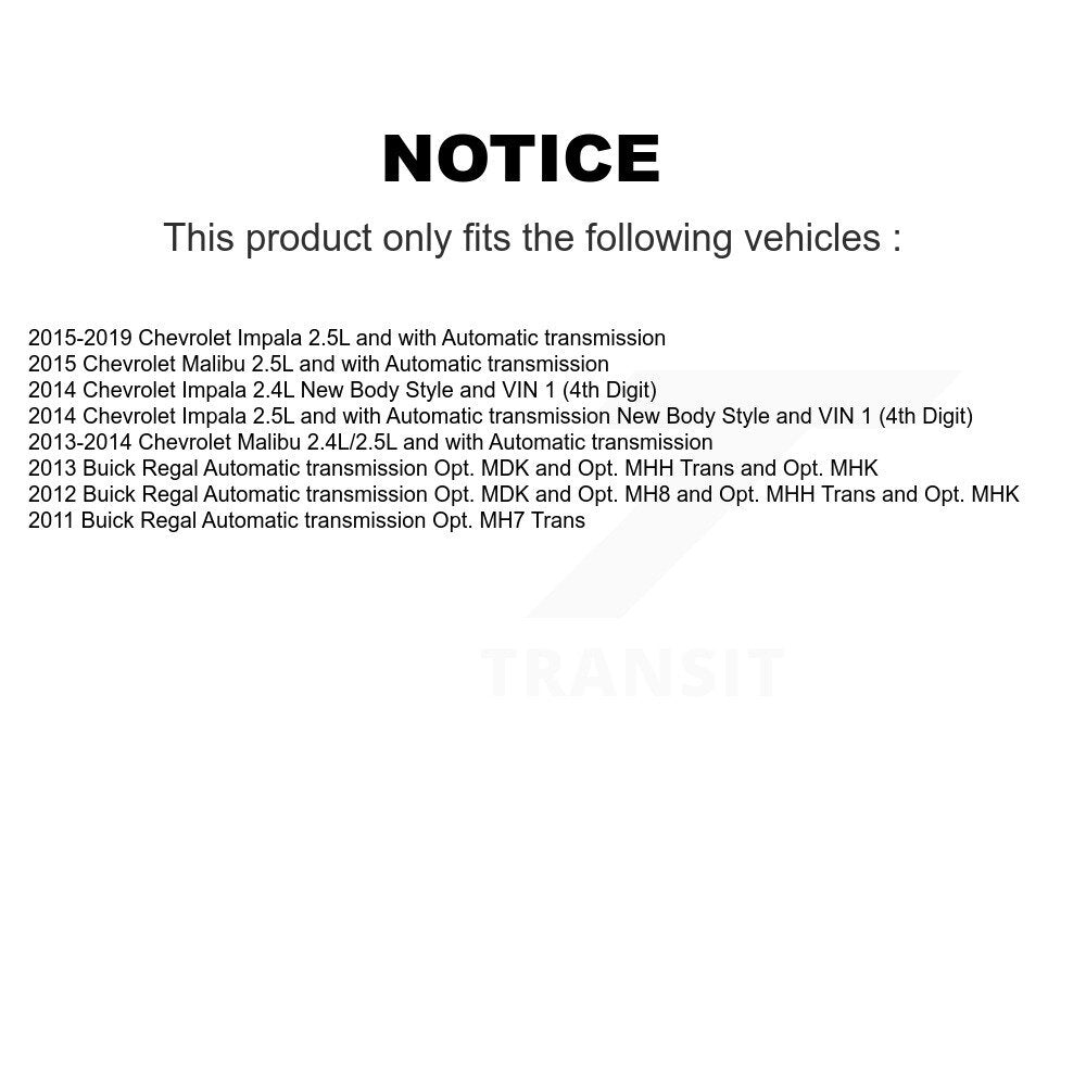 [Avant] Arbre de transmission CV pour Chevrolet Malibu Impala Buick Regal KCV-100293