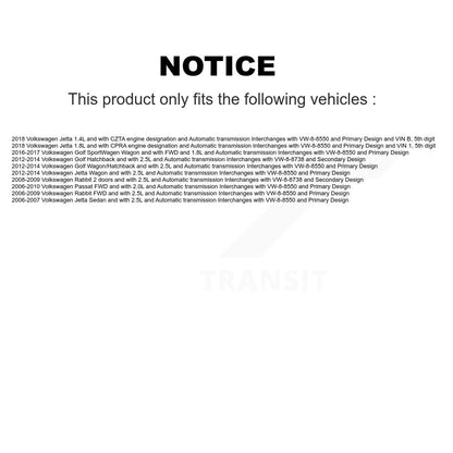 [Avant] Arbre de transmission CV pour Volkswagen Jetta Rabbit Golf SportWagen Passat KCV-100305