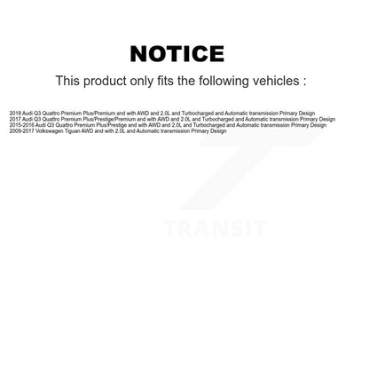 [Avant] Arbre de transmission CV pour Volkswagen Tiguan Audi Q3 Quattro Primary Design KCV-100342
