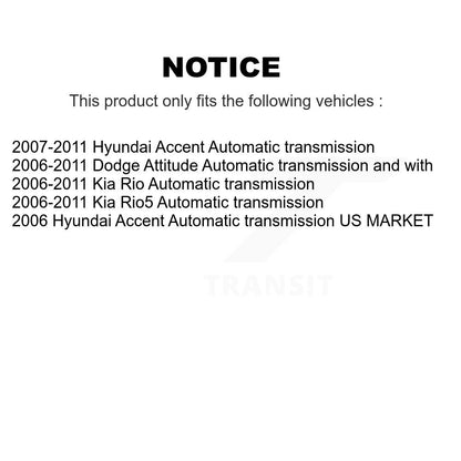[Avant] Arbre de transmission CV pour 2006-2011 Hyundai Accent Kia Rio Rio5 Dodge Attitude KCV-100345