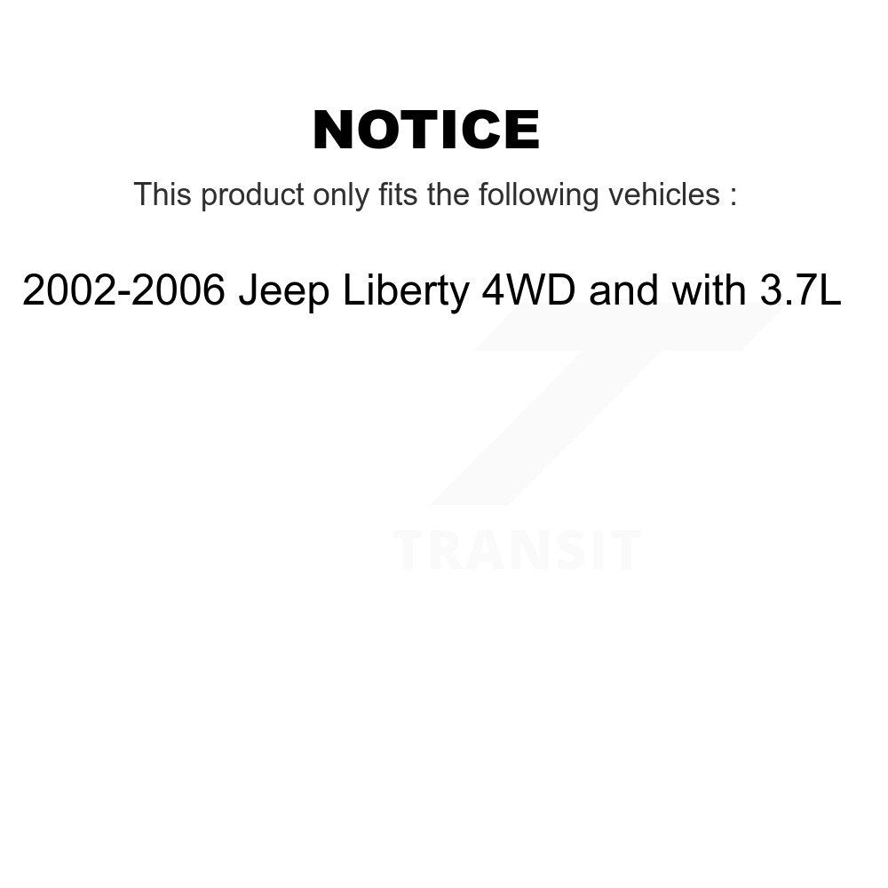 [Avant] Arbre de transmission CV pour 2002-2006 Jeep Liberty 4WD with 3.7L KCV-100353