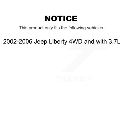 [Avant] Arbre de transmission CV pour 2002-2006 Jeep Liberty 4WD with 3.7L KCV-100353