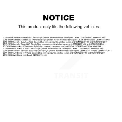 [Avant] Arbre de transmission CV pour GMC Chevrolet Sierra 1500 Silverado Tahoe Yukon Cadillac XL KCV-100359