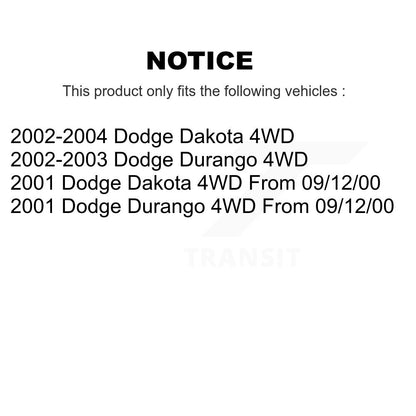 [Avant] Arbre de transmission CV pour Dodge Dakota Durango 4WD KCV-100379