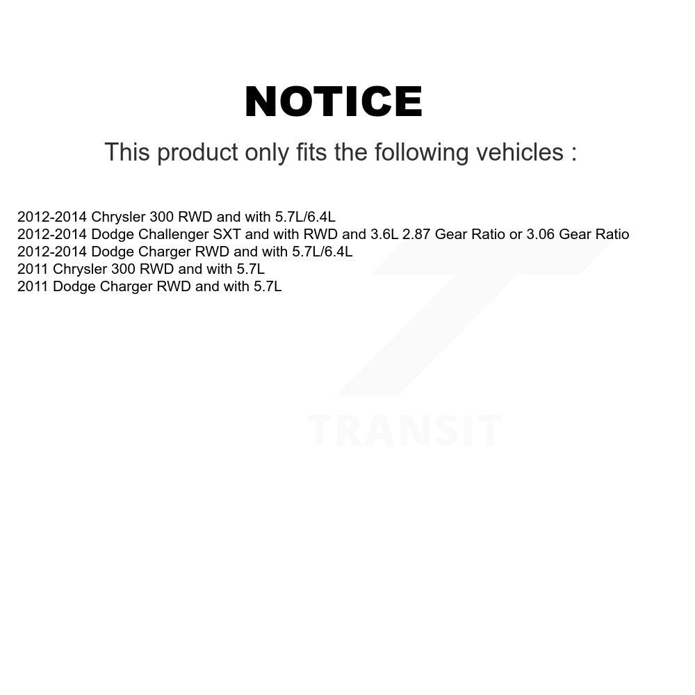 [Arrière] Arbre de transmission CV pour Dodge Chrysler 300 Charger Challenger KCV-100383