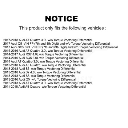 [Arrière] Arbre de transmission CV pour Audi Q5 A6 Quattro A7 SQ5 A8 S6 RS7 S7 S8 KCV-100394