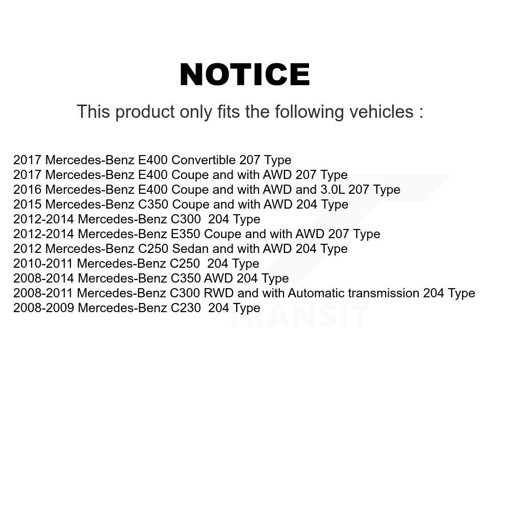 [Arrière] Arbre de transmission CV pour Mercedes-Benz C300 C350 C250 E350 E400 C230 KCV-100395