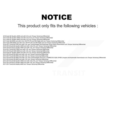 [Avant et Arrière] Arbre de transmission CV pour Audi Q5 A6 Quattro A7 SQ5 A8 S6 RS7 S8 KCV-100416