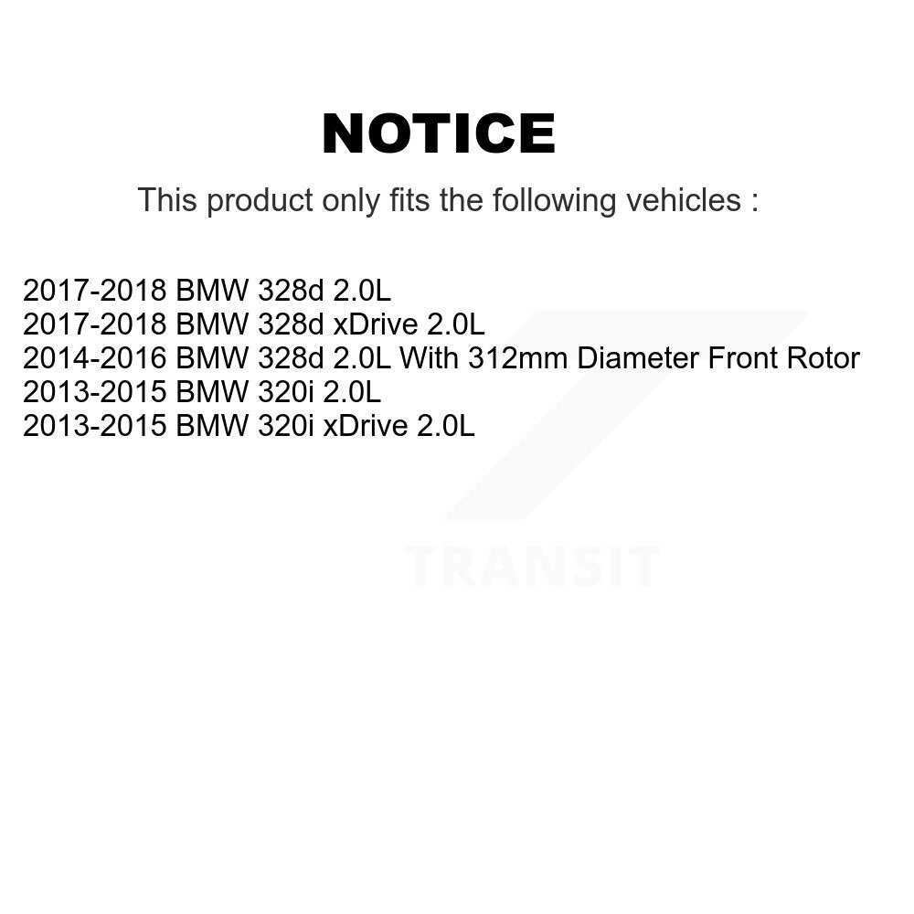 [Avant et Arrière] Plaquette de frein pour BMW 320i xDrive 328d 2.0L KCW-100022