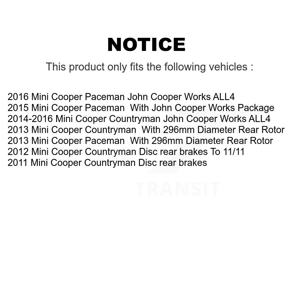 [Avant et Arrière] Plaquette de frein pour Mini Cooper Countryman Paceman KCW-100031