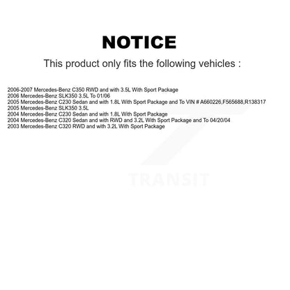 [Avant et Arrière] Plaquette de frein pour Mercedes-Benz C230 SLK350 C320 C350 KCW-100034