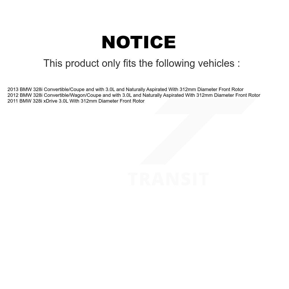 [Avant et Arrière] Plaquette de frein pour BMW 328i xDrive KCW-100081