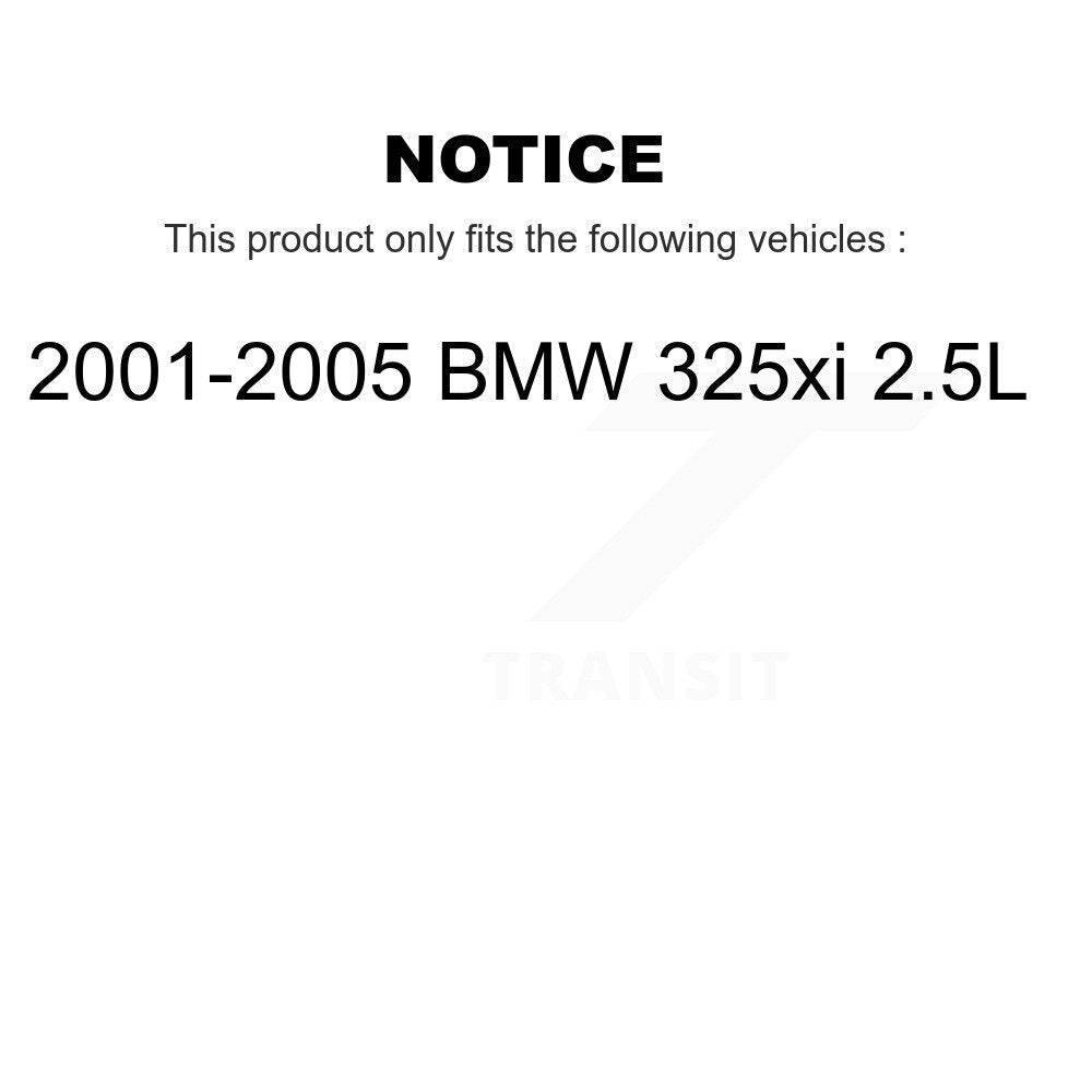 [Avant et Arrière] Plaquette de frein pour 2001-2005 BMW 325xi 2.5L KCW-100098