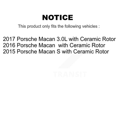 [Avant et Arrière] Plaquette de frein pour Porsche Macan with Rotor KCW-100113