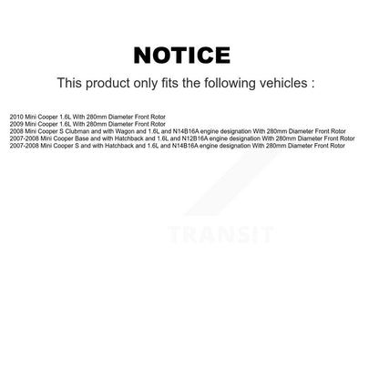 [Avant et Arrière] Plaquette de frein pour Mini Cooper KCW-100121