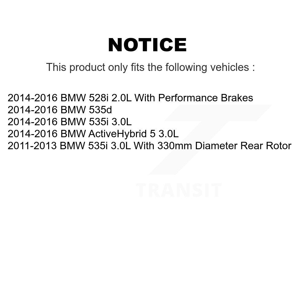 [Avant et Arrière] Plaquette de frein pour BMW 535i 528i 535d ActiveHybrid 5 KCW-100143