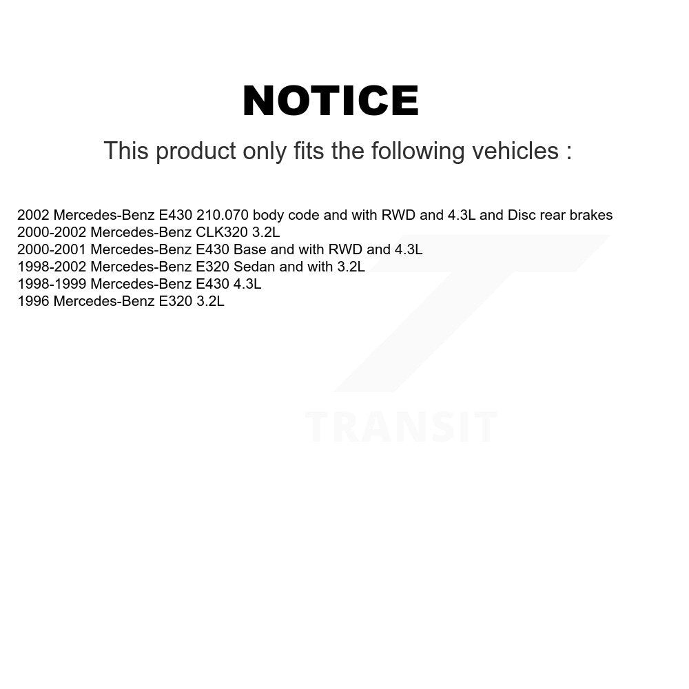 [Avant et Arrière] Plaquette de frein pour Mercedes-Benz E320 CLK320 E430 KCW-100191