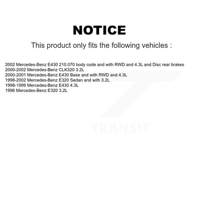 [Avant et Arrière] Plaquette de frein pour Mercedes-Benz E320 CLK320 E430 KCW-100191
