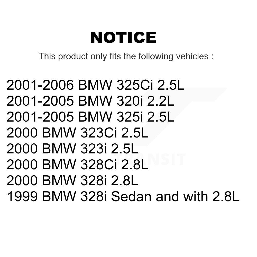[Avant et Arrière] Plaquette de frein pour BMW 325i 325Ci 320i 328i 323Ci 323i KCW-100199