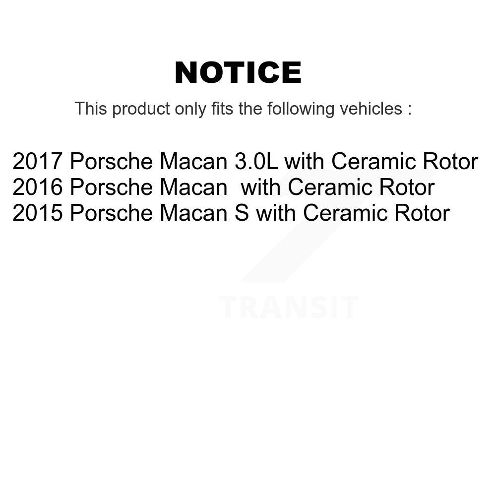 [Avant et Arrière] Plaquette de frein pour Porsche Macan with Rotor KCW-100222