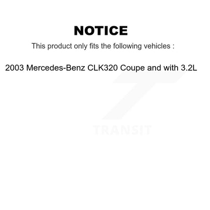 [Avant et Arrière] Plaquette de frein pour 03 Mercedes-Benz CLK320 Coupe with 3.2L KCW-100225