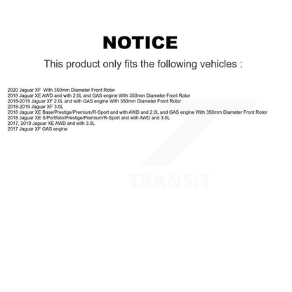 [Avant et Arrière] Plaquette de frein pour Jaguar XE XF KCW-100226