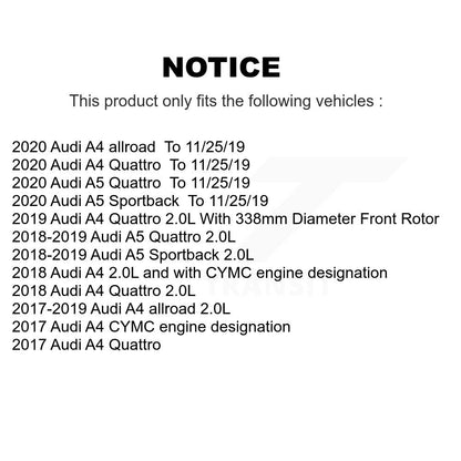 [Avant et Arrière] Plaquette de frein pour Audi A4 Quattro A5 Sportback allroad KCW-100280