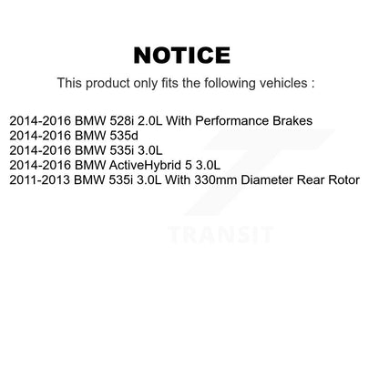 [Avant et Arrière] Plaquette de frein pour BMW 535i 528i 535d ActiveHybrid 5 KCW-100287