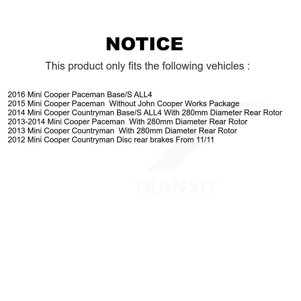[Avant et Arrière] Plaquette de frein pour Mini Cooper Countryman Paceman KCW-100302