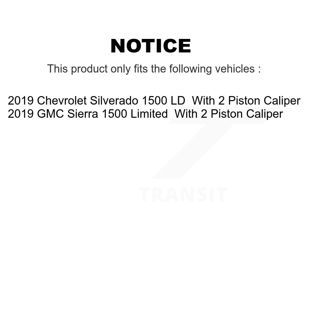 [Avant et Arrière] Plaquette de frein pour Chevrolet Silverado 1500 LD GMC Sierra KCW-100312