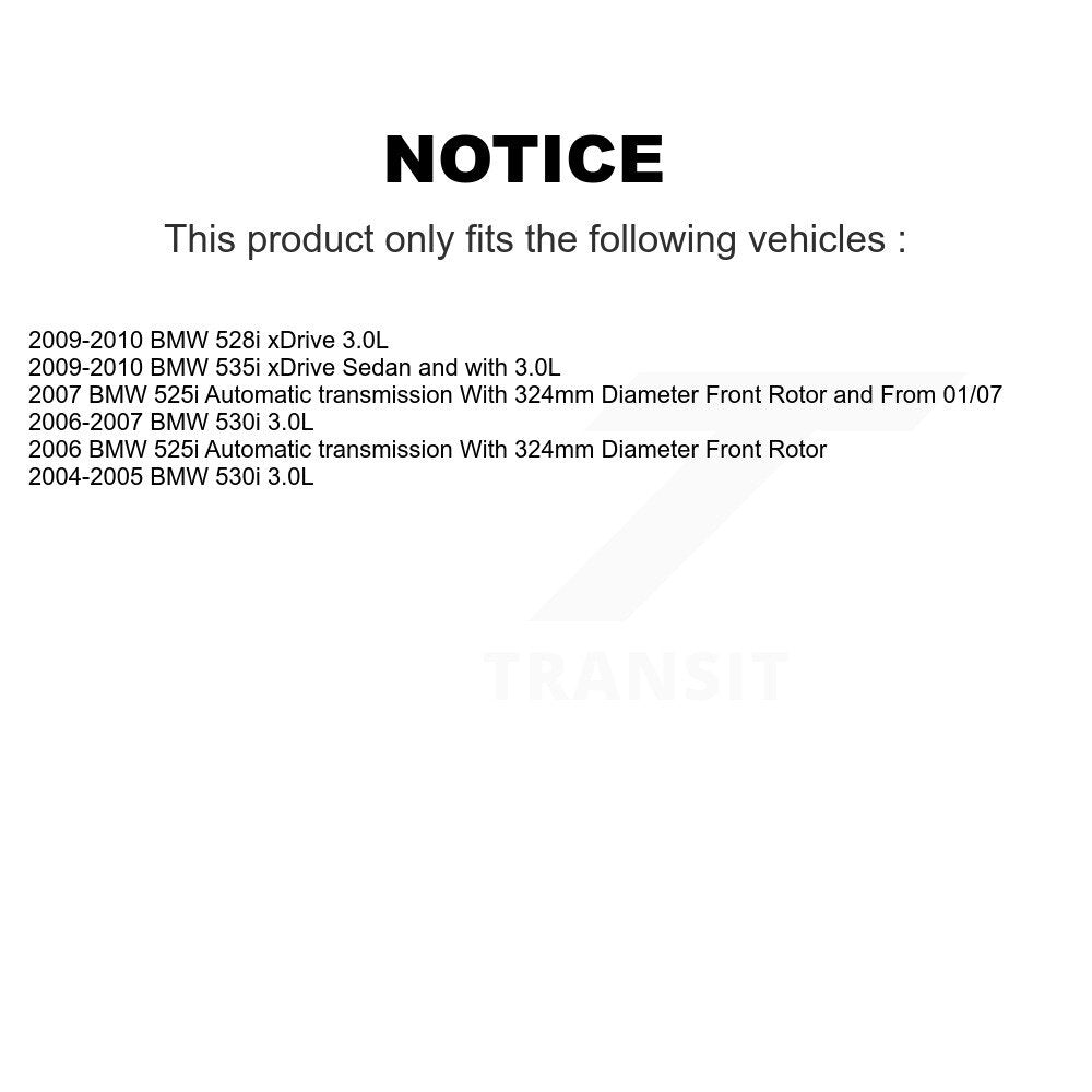 [Avant et Arrière] Plaquette de frein pour BMW 530i 528i xDrive 525i 535i KCW-100318