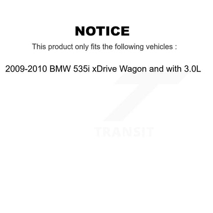 [Avant et Arrière] Plaquette de frein pour 09-10 BMW 535i xDrive Wagon with 3.0L KCW-100321