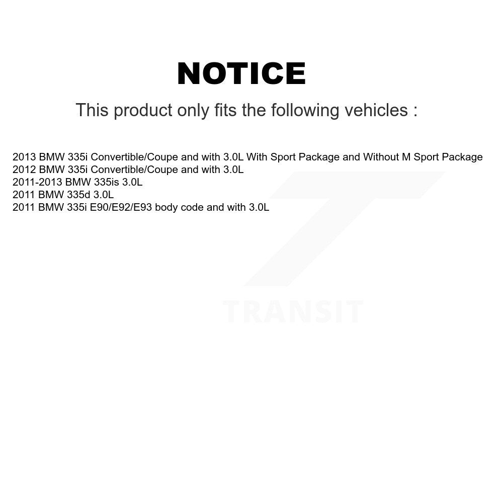 [Avant et Arrière] Plaquette de frein pour BMW 335i 335is 335d KCW-100353