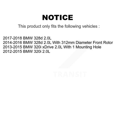 [Avant et Arrière] Plaquette de frein pour BMW 320i xDrive 328d 2.0L KCW-100358