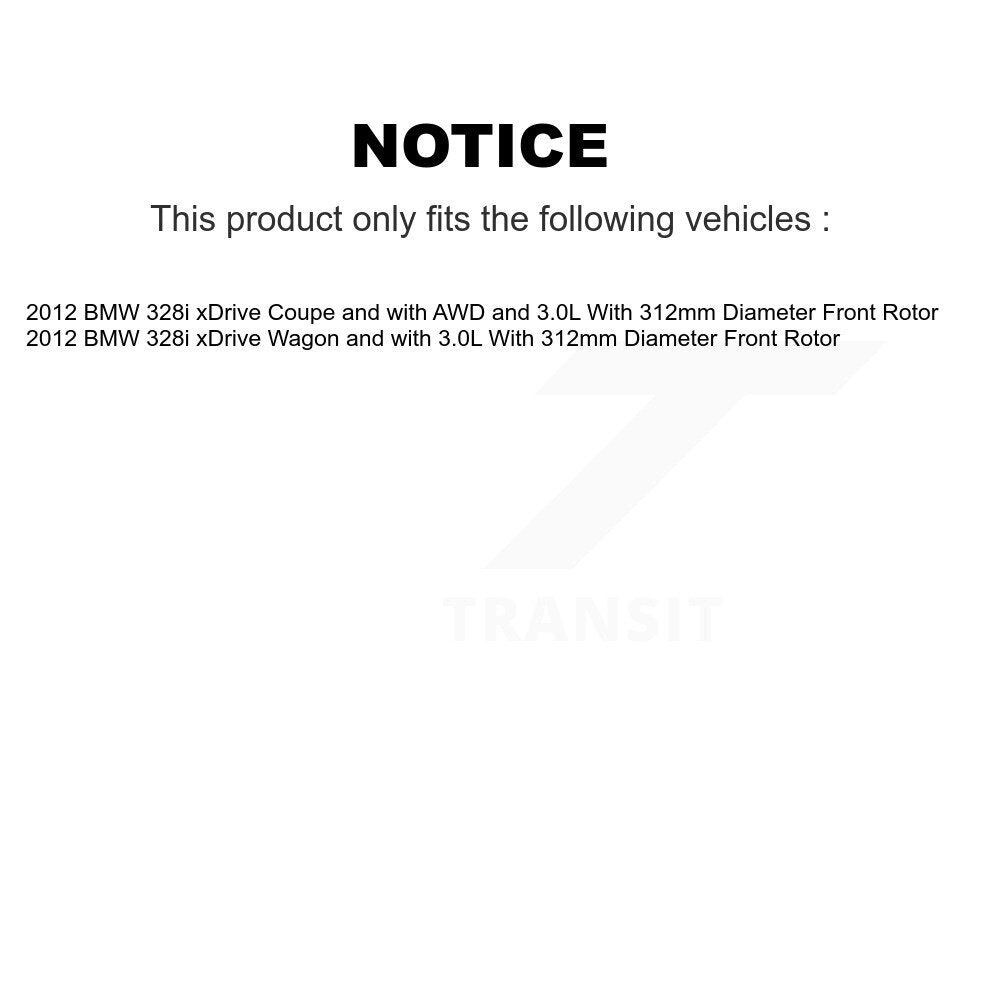 [Avant et Arrière] Plaquette de frein pour BMW 328i xDrive KCW-100369