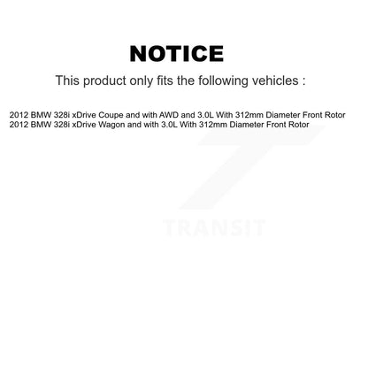 [Avant et Arrière] Plaquette de frein pour BMW 328i xDrive KCW-100369