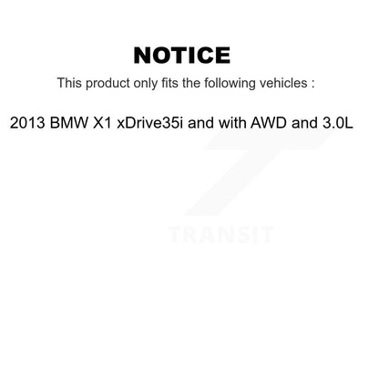 [Avant et Arrière] Plaquette de frein pour 13 BMW X1 xDrive35i with AWD 3.0L KCW-100372