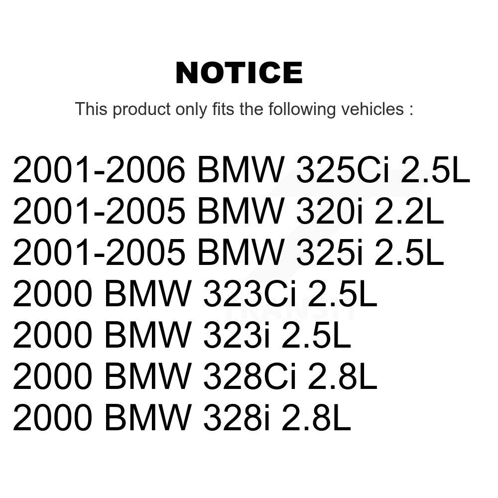 [Avant et Arrière] Plaquette de frein pour BMW 325i 325Ci 320i 323Ci 323i KCW-100382