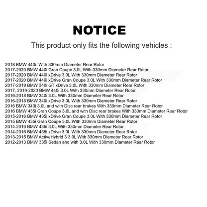 [Avant et Arrière] Plaquette de frein pour BMW 340i xDrive 435i 440i Gran GT KCW-100407