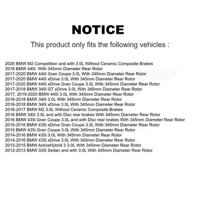 [Avant et Arrière] Plaquette de frein pour BMW 340i xDrive 435i 440i Gran M2 KCW-100408