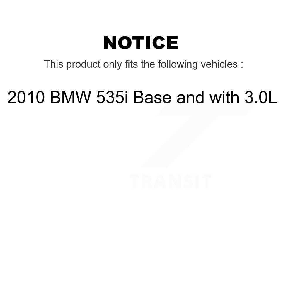 [Avant et Arrière] Plaquette de frein pour 2010 BMW 535i Base with 3.0L KCW-100442