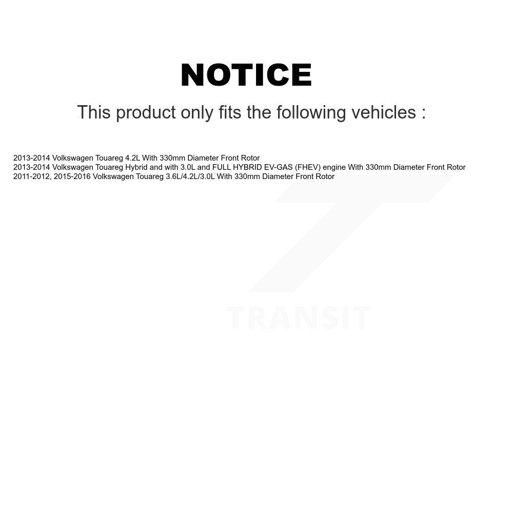 [Avant] Plaquette de frein pour Volkswagen Touareg KCW-100473