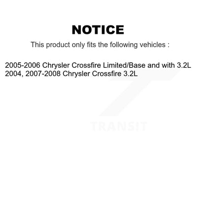 [Avant] Plaquette de frein pour Chrysler Crossfire KCW-100484