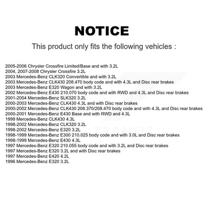 [Avant] Plaquette de frein pour Mercedes-Benz E320 Chrysler Crossfire CLK320 KCW-100485