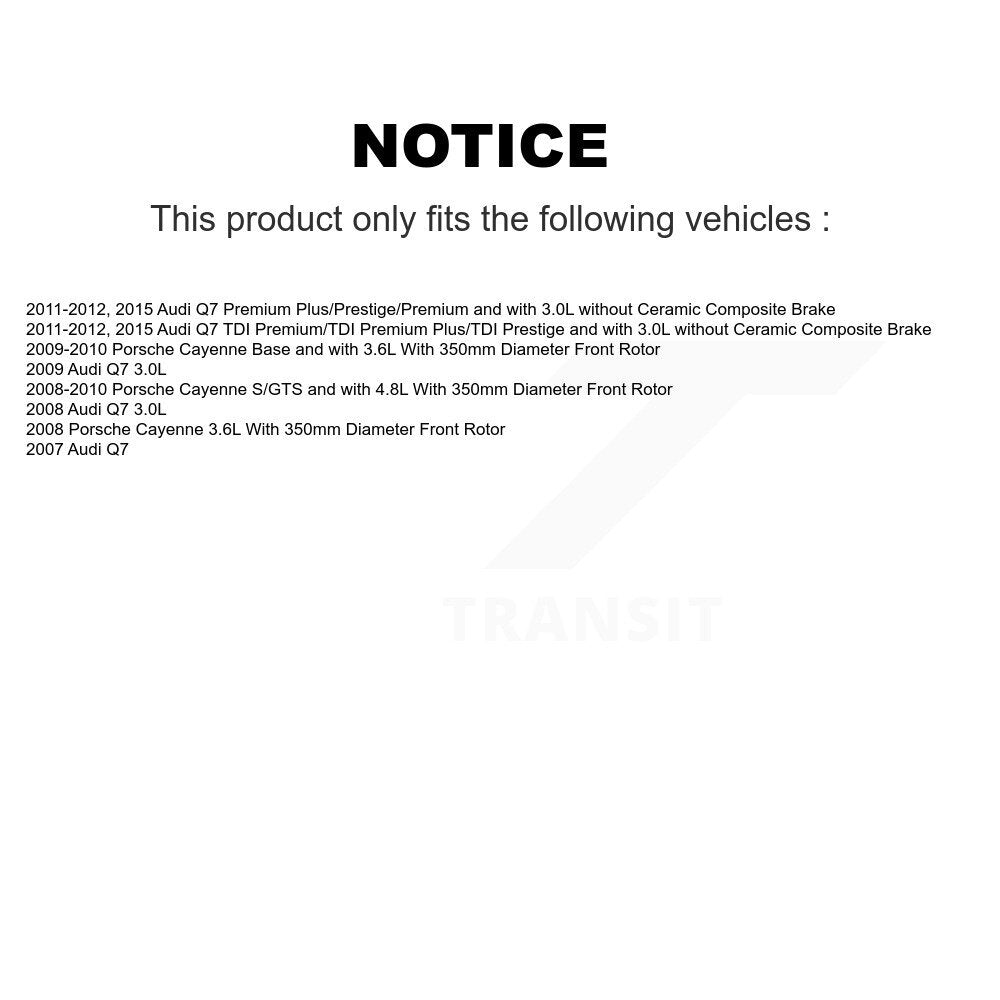 [Avant] Plaquette de frein pour Audi Q7 Porsche Cayenne KCW-100523