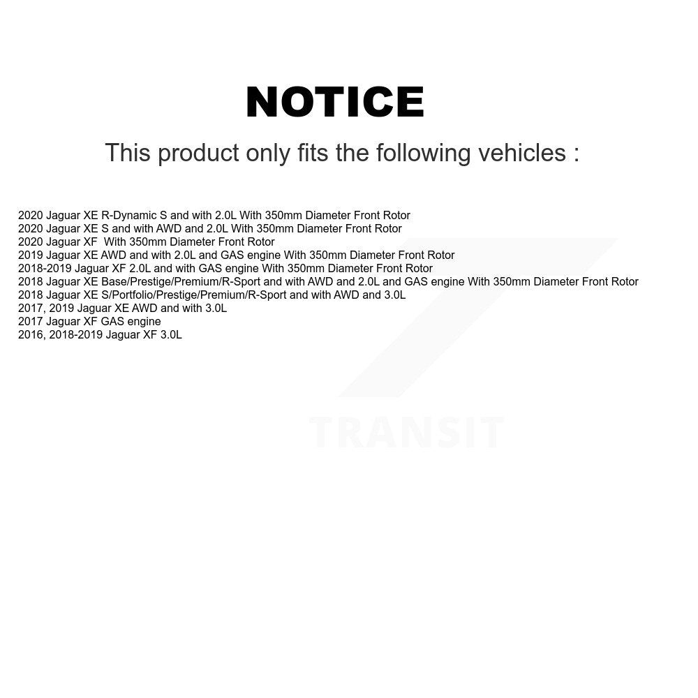 [Avant] Plaquette de frein pour Jaguar XE XF KCW-100535