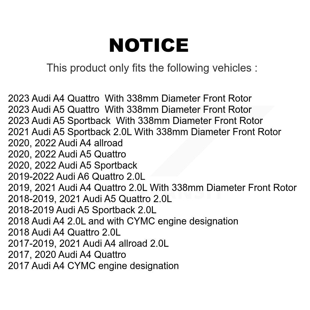 [Avant] Plaquette de frein pour Audi A4 Quattro A5 Sportback allroad A6 KCW-100540